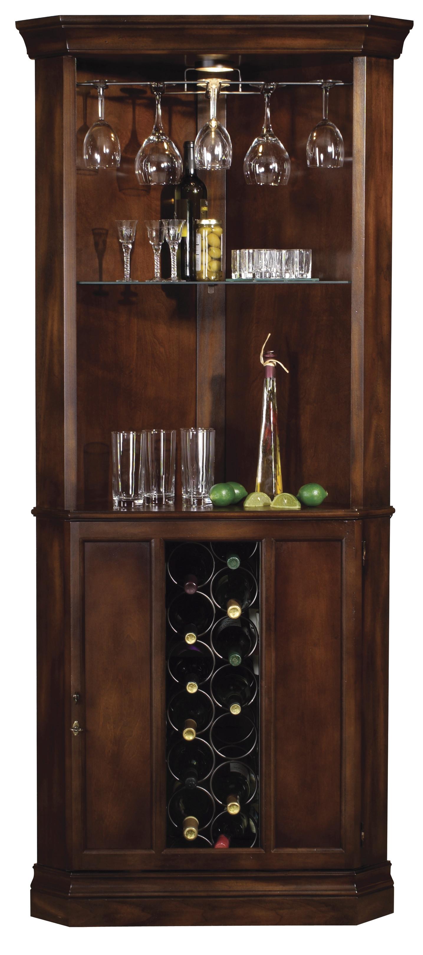 Howard Miller Wine Bar Furnishings 690 000 Piedmont Corner Wine Bar Cabinet Esprit Decor Home Furnishings Bar Cabinets